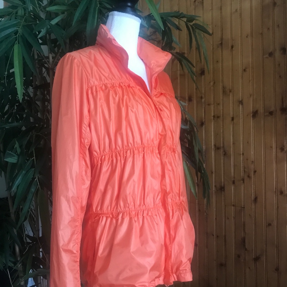 Prana Orange Full Zip Jacket Medium - image 5
